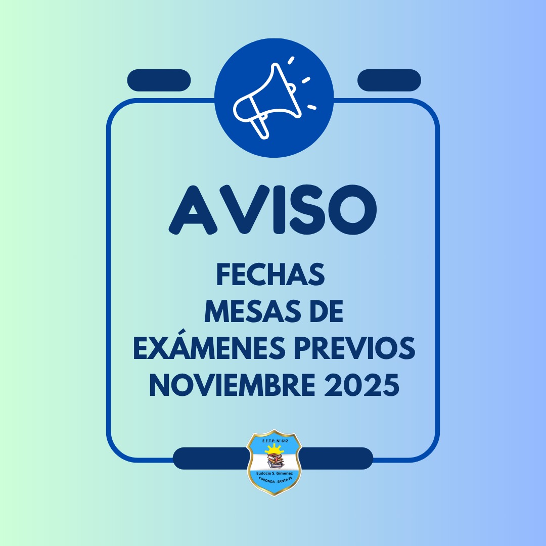 Mesas de exámenes previos
